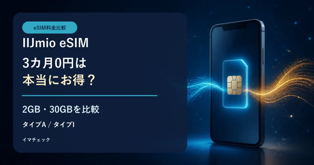 IIJmio eSIMスタート応援キャンペーンの2GB・30GB比較