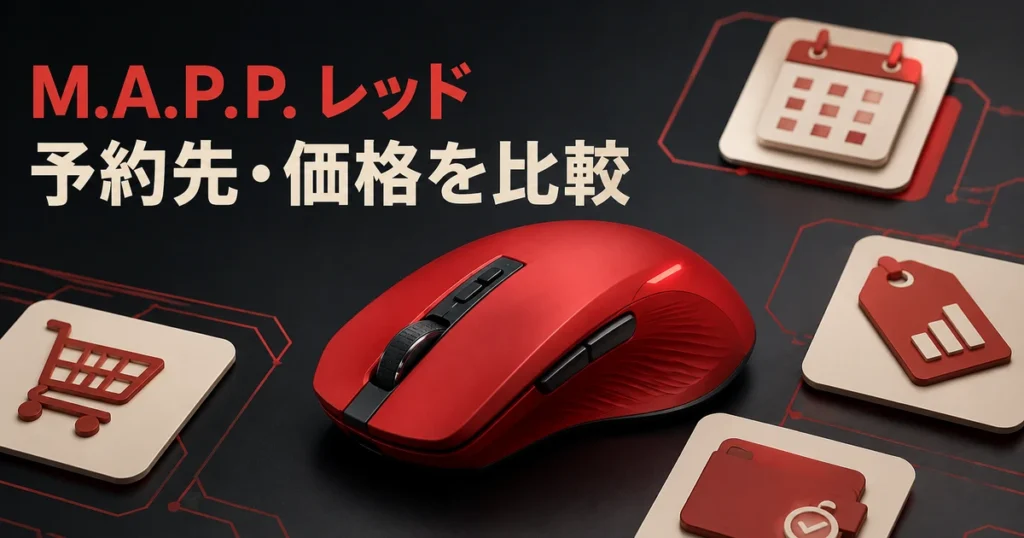 M.A.P.P.レッドの予約先と価格を比較する記事のイメージ